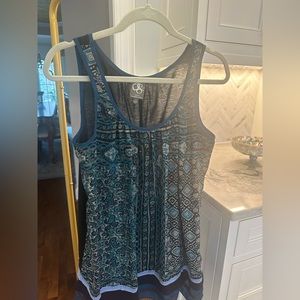 Anthropologie ONE SEPTEMBER Caldera Flowy Tunic Tank Blouse